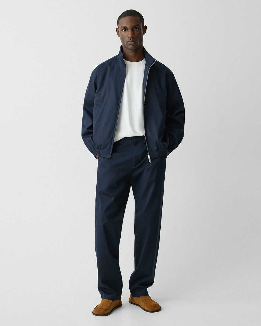 Straight Pant in Cotton-Blend Twill