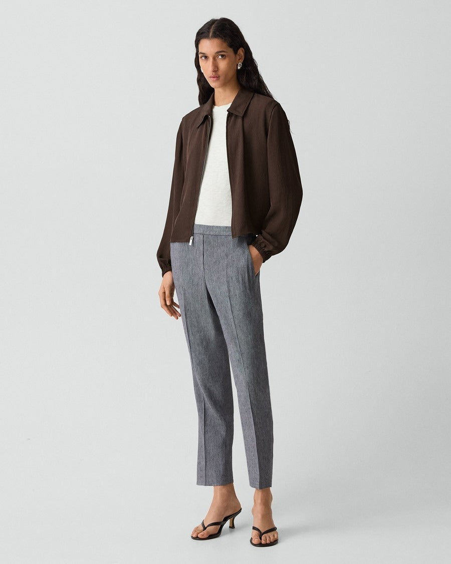 Treeca Pull-On Pant in Fluid Linen