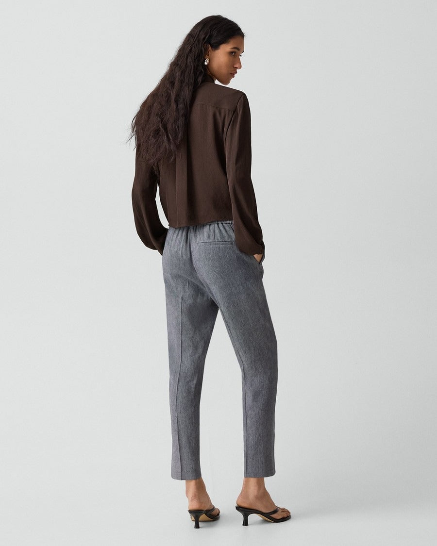 Treeca Pull-On Pant in Fluid Linen
