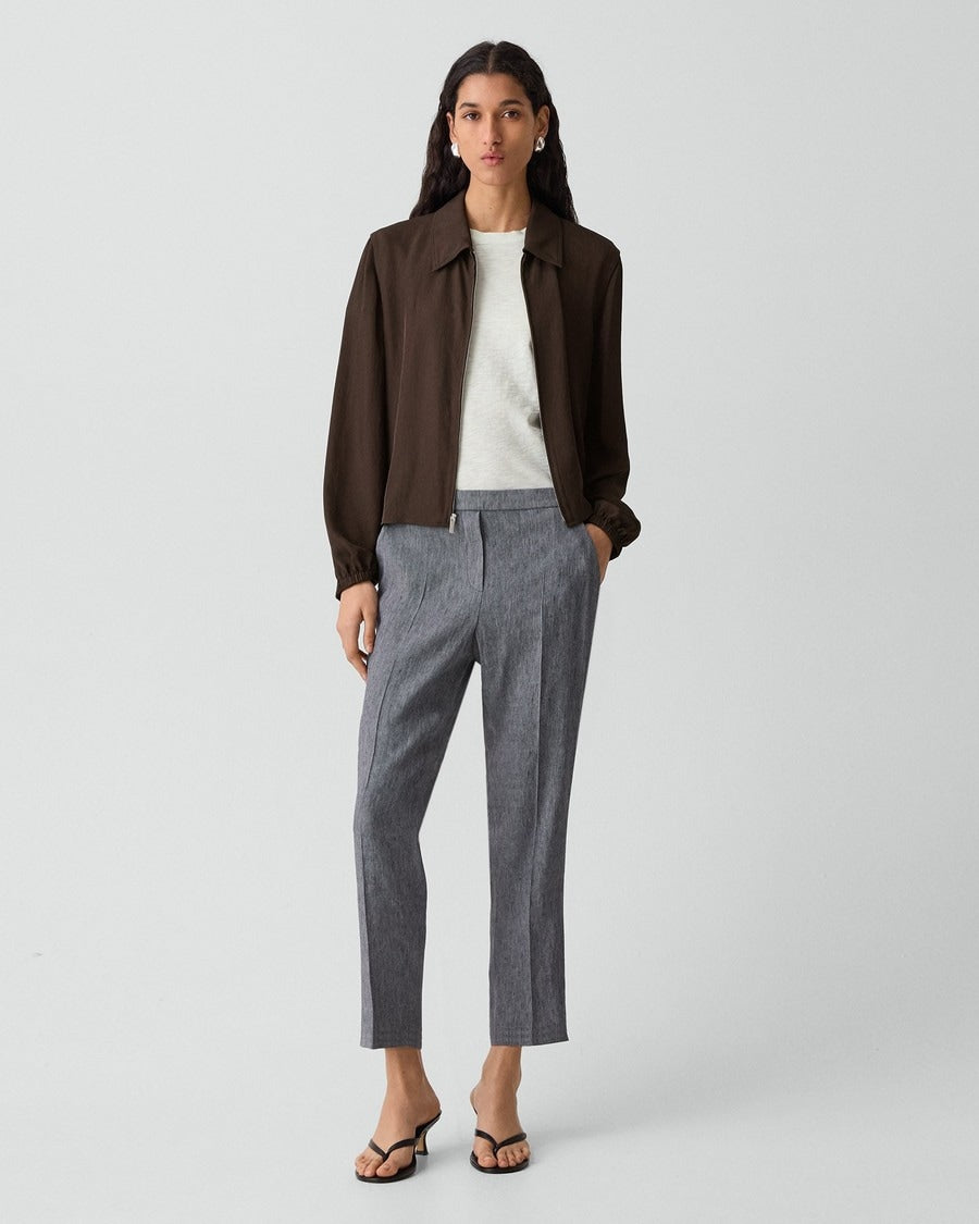 Treeca Pull-On Pant in Fluid Linen