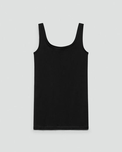 Scoop Neck Tank Top in Stretch Nylon