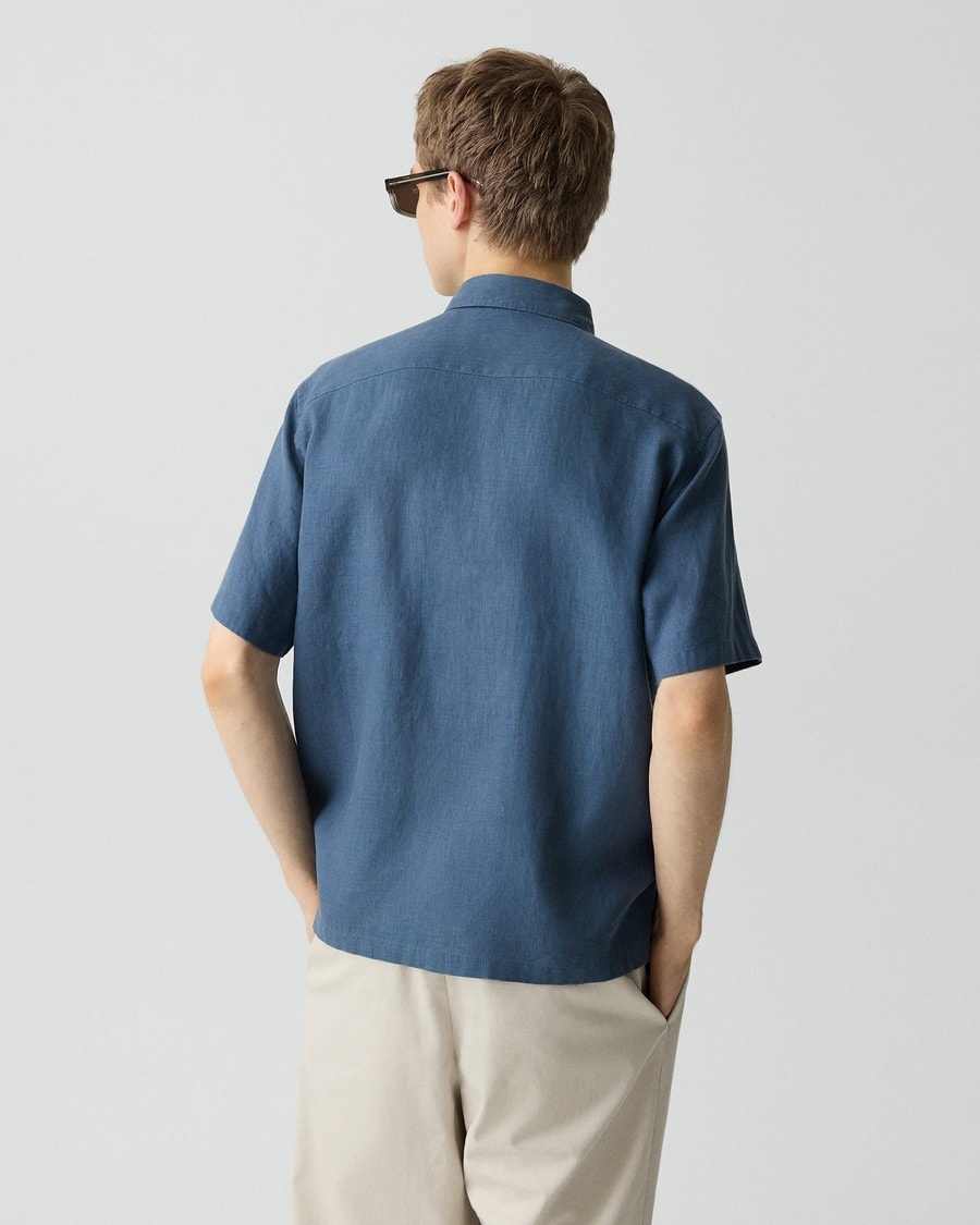 Irving Short-Sleeve Shirt in Relaxed Linen