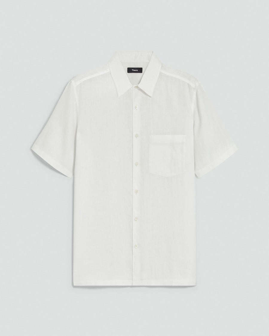 Irving Short-Sleeve Shirt in Relaxed Linen