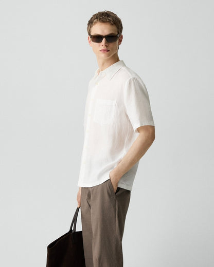 Irving Short-Sleeve Shirt in Relaxed Linen