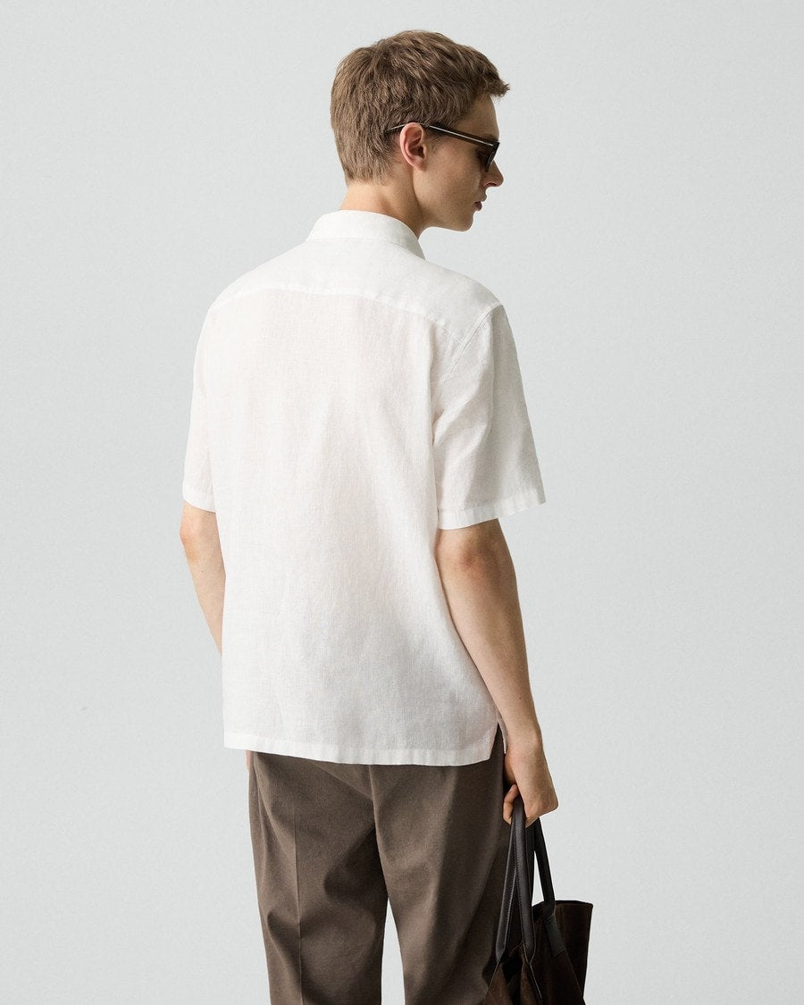 Irving Short-Sleeve Shirt in Relaxed Linen