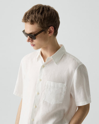 Irving Short-Sleeve Shirt in Relaxed Linen