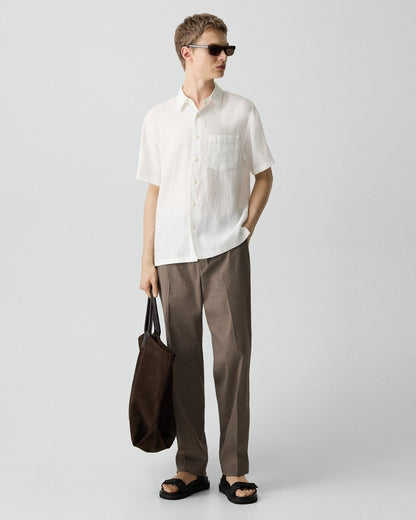 Irving Short-Sleeve Shirt in Relaxed Linen