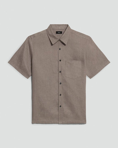Irving Short-Sleeve Shirt in Relaxed Linen