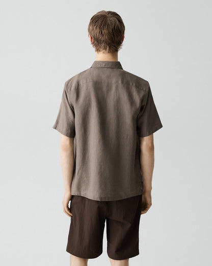 Irving Short-Sleeve Shirt in Relaxed Linen
