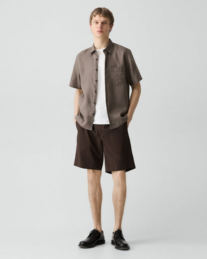 Irving Short-Sleeve Shirt in Relaxed Linen