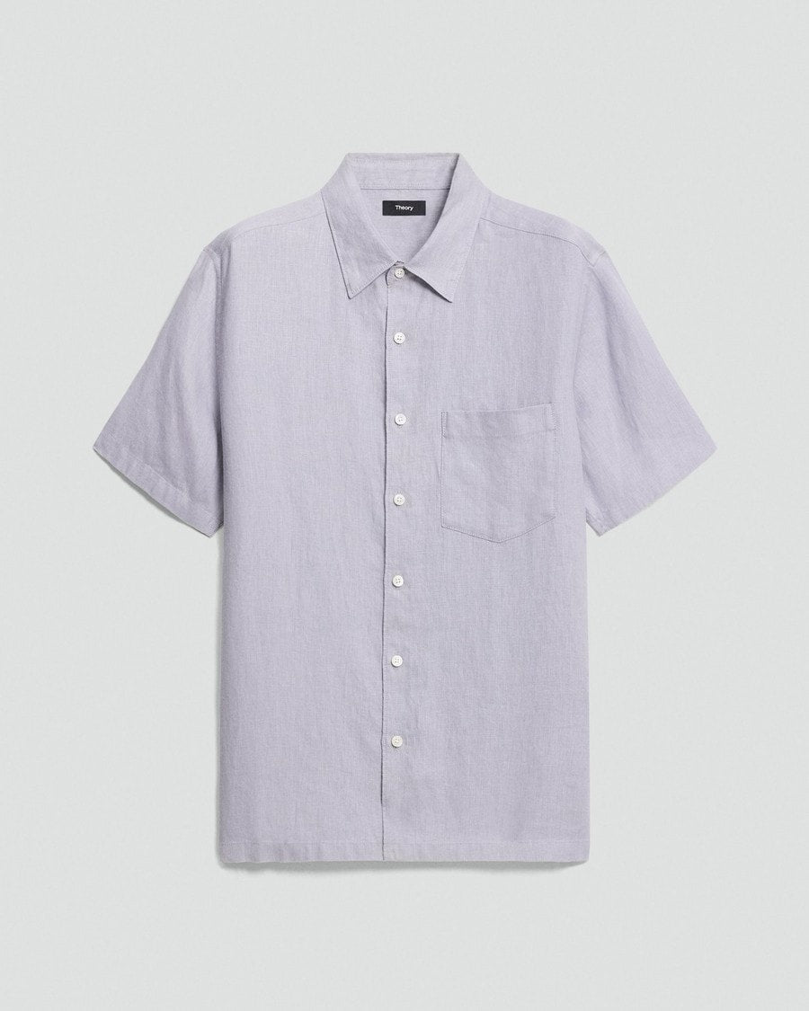 Irving Short-Sleeve Shirt in Relaxed Linen