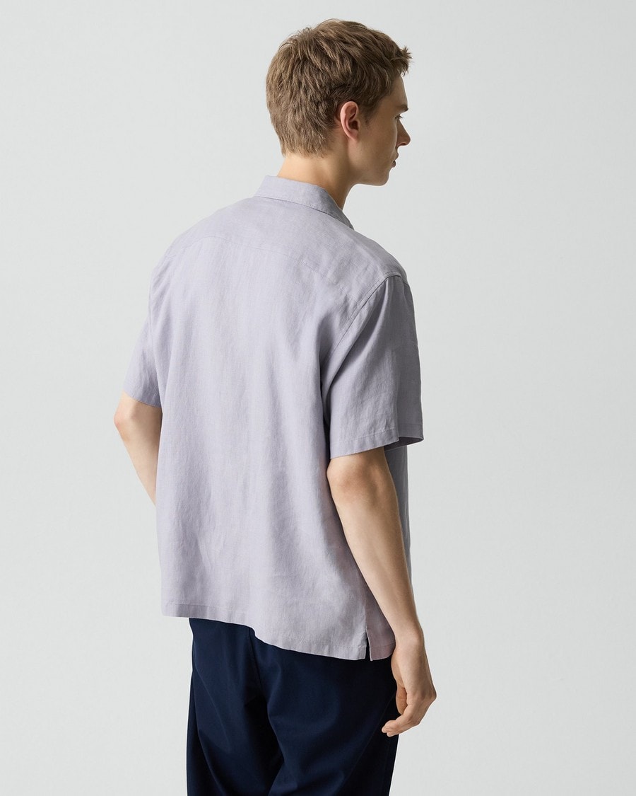 Irving Short-Sleeve Shirt in Relaxed Linen