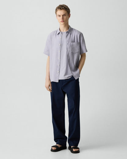 Irving Short-Sleeve Shirt in Relaxed Linen