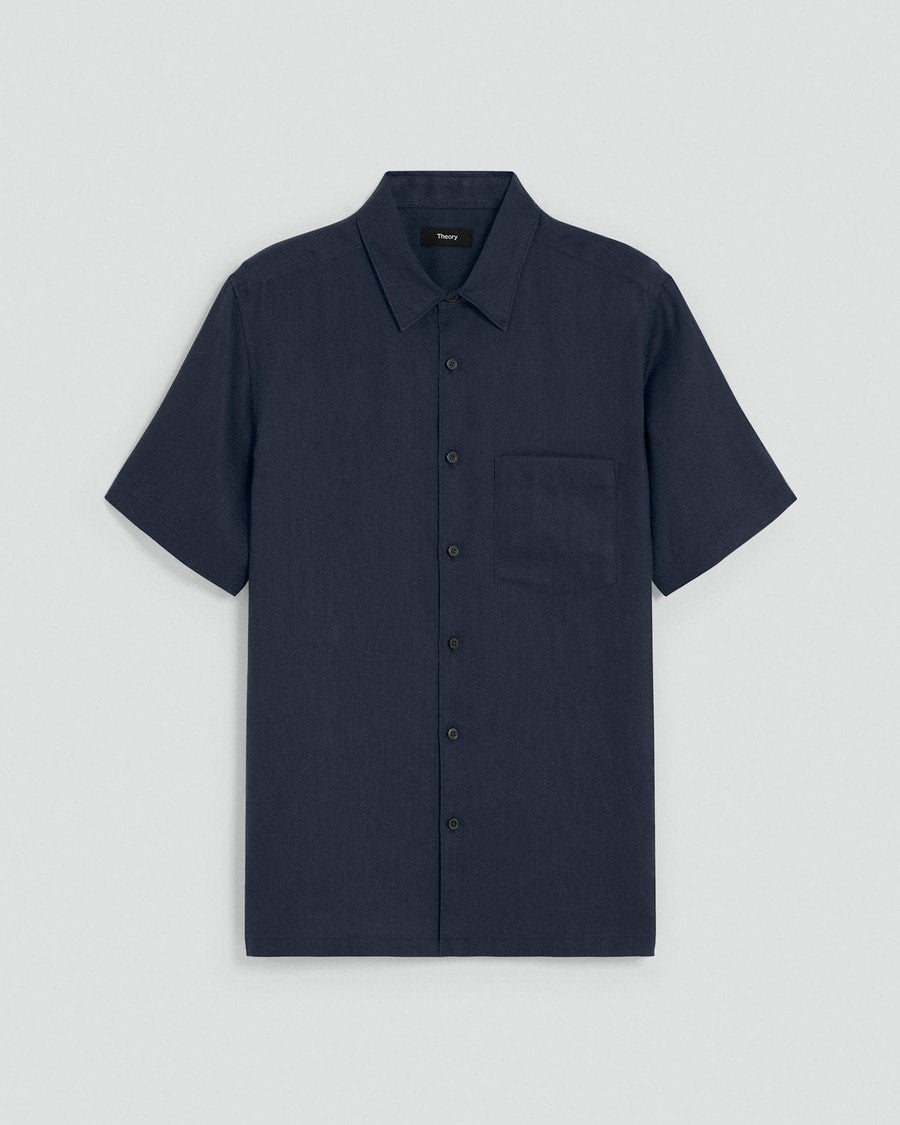 Irving Short-Sleeve Shirt in Relaxed Linen