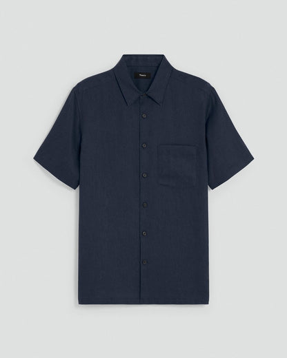 Irving Short-Sleeve Shirt in Relaxed Linen