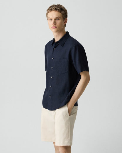 Irving Short-Sleeve Shirt in Relaxed Linen