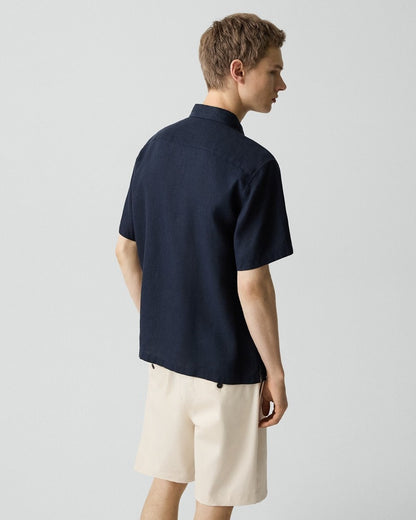 Irving Short-Sleeve Shirt in Relaxed Linen