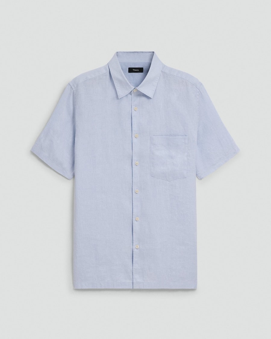 Irving Short-Sleeve Shirt in Relaxed Linen