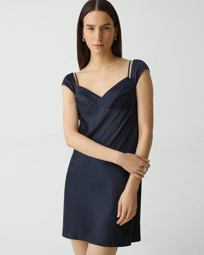 Camisole Dress in Crushed Satin