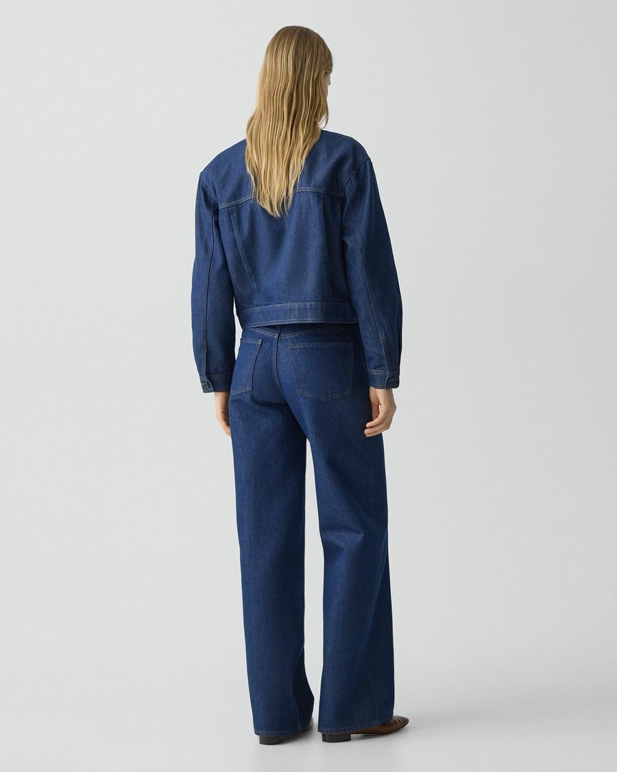 Straight-Leg Five-Pocket Pant in Relaxed Denim
