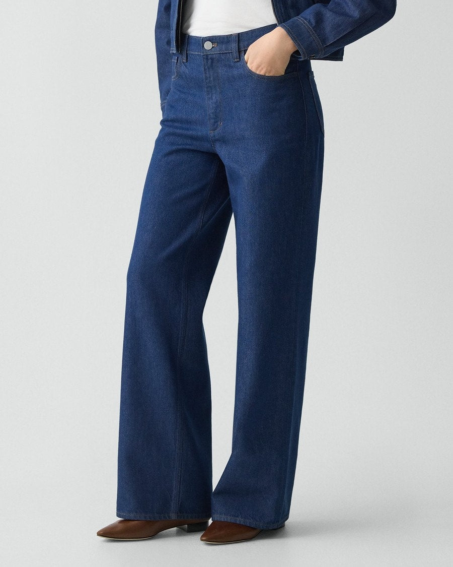 Straight-Leg Five-Pocket Pant in Relaxed Denim