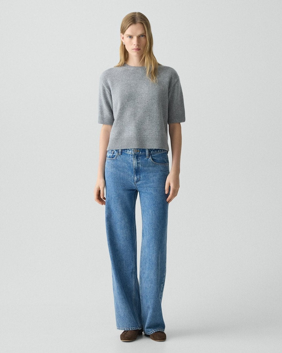 Straight-Leg Five-Pocket Pant in Relaxed Denim