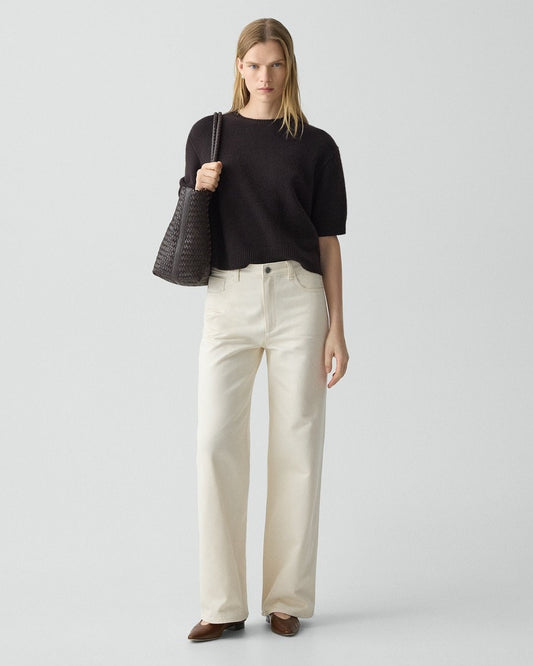 Straight-Leg Five-Pocket Pant in Denim