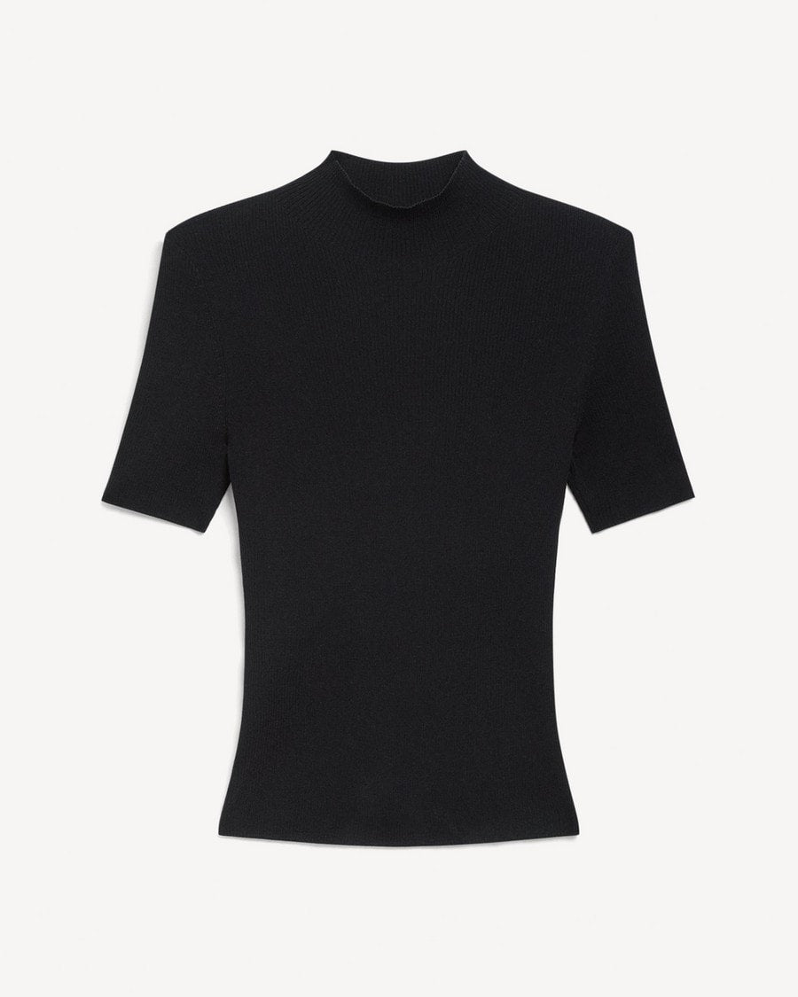 Leenda Mock Neck Sweater in Regal Wool