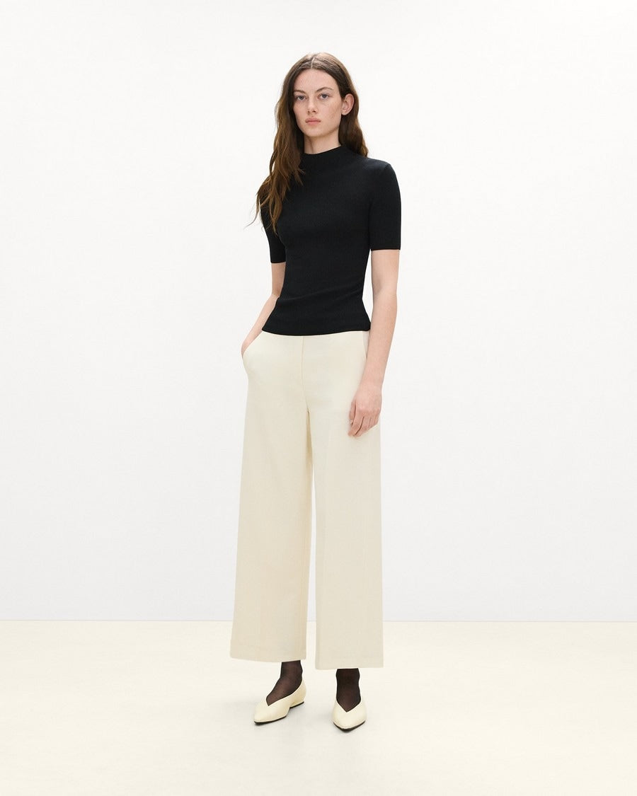 Leenda Mock Neck Sweater in Regal Wool