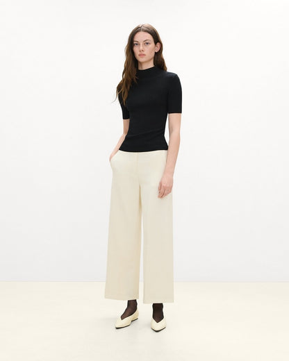 Leenda Mock Neck Sweater in Regal Wool