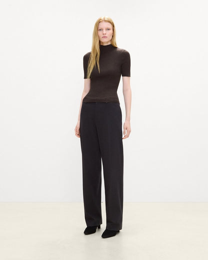 Leenda Mock Neck Sweater in Regal Wool