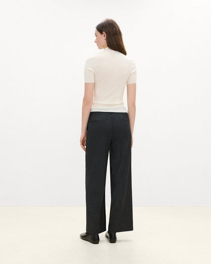 Leenda Mock Neck Sweater in Regal Wool