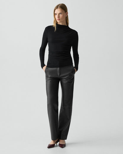 Mock Neck Top in Soft Rib