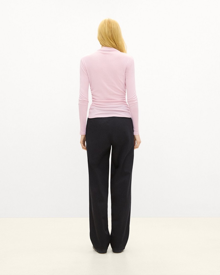 Mock Neck Top in Soft Rib