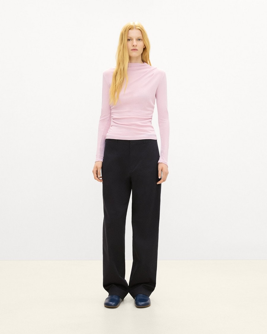 Mock Neck Top in Soft Rib