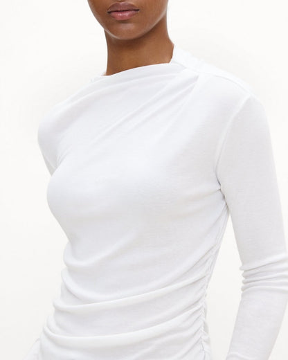 Mock Neck Top in Soft Rib