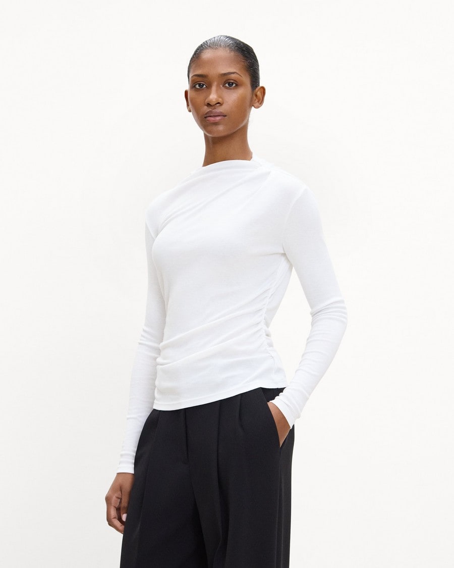 Mock Neck Top in Soft Rib