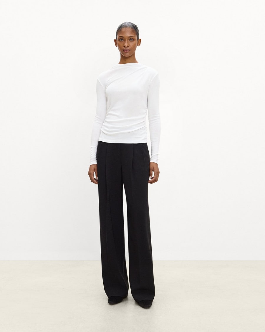 Mock Neck Top in Soft Rib