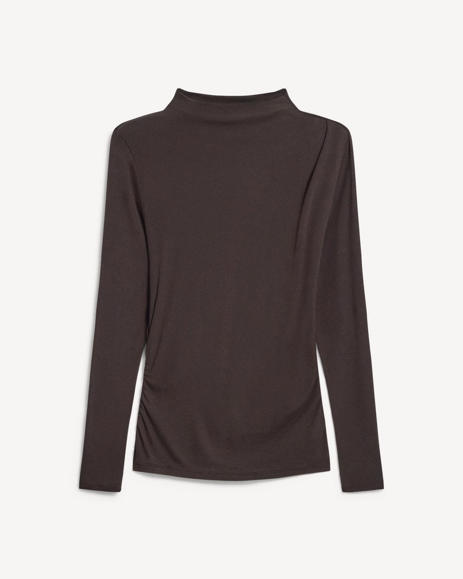 Mock Neck Top in Soft Rib