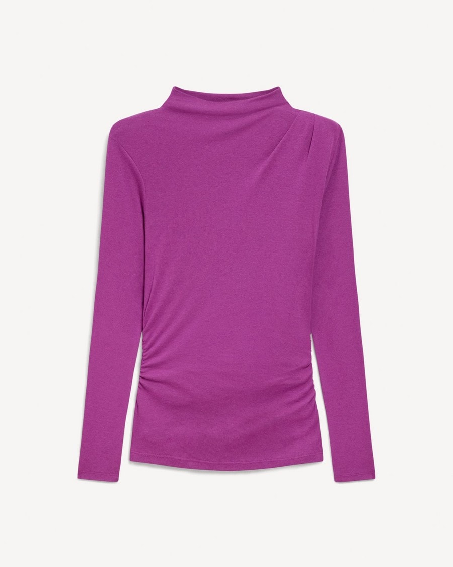 Mock Neck Top in Soft Rib