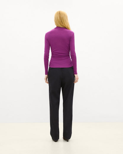 Mock Neck Top in Soft Rib