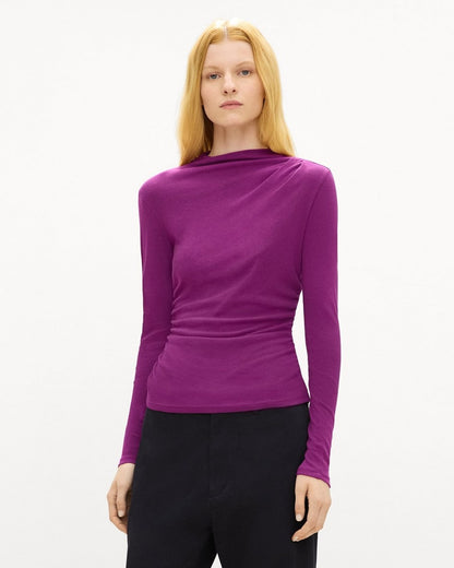 Mock Neck Top in Soft Rib