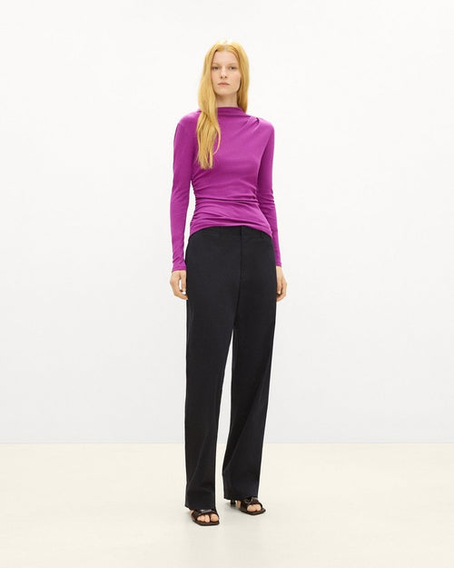 Mock Neck Top in Soft Rib