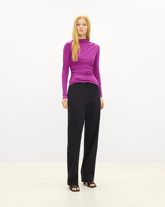 Mock Neck Top in Soft Rib
