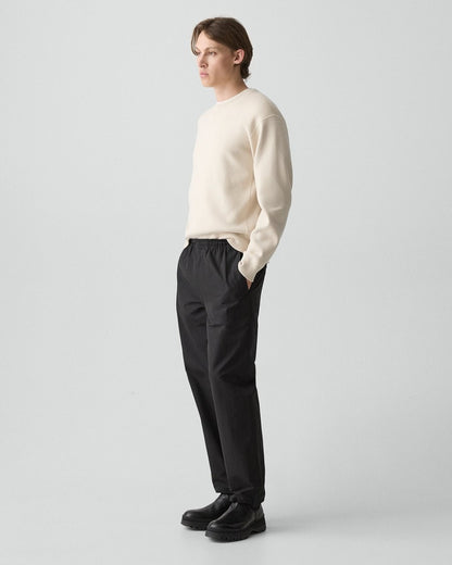 Drawstring Pull-On Pant in Organic Cotton-Blend