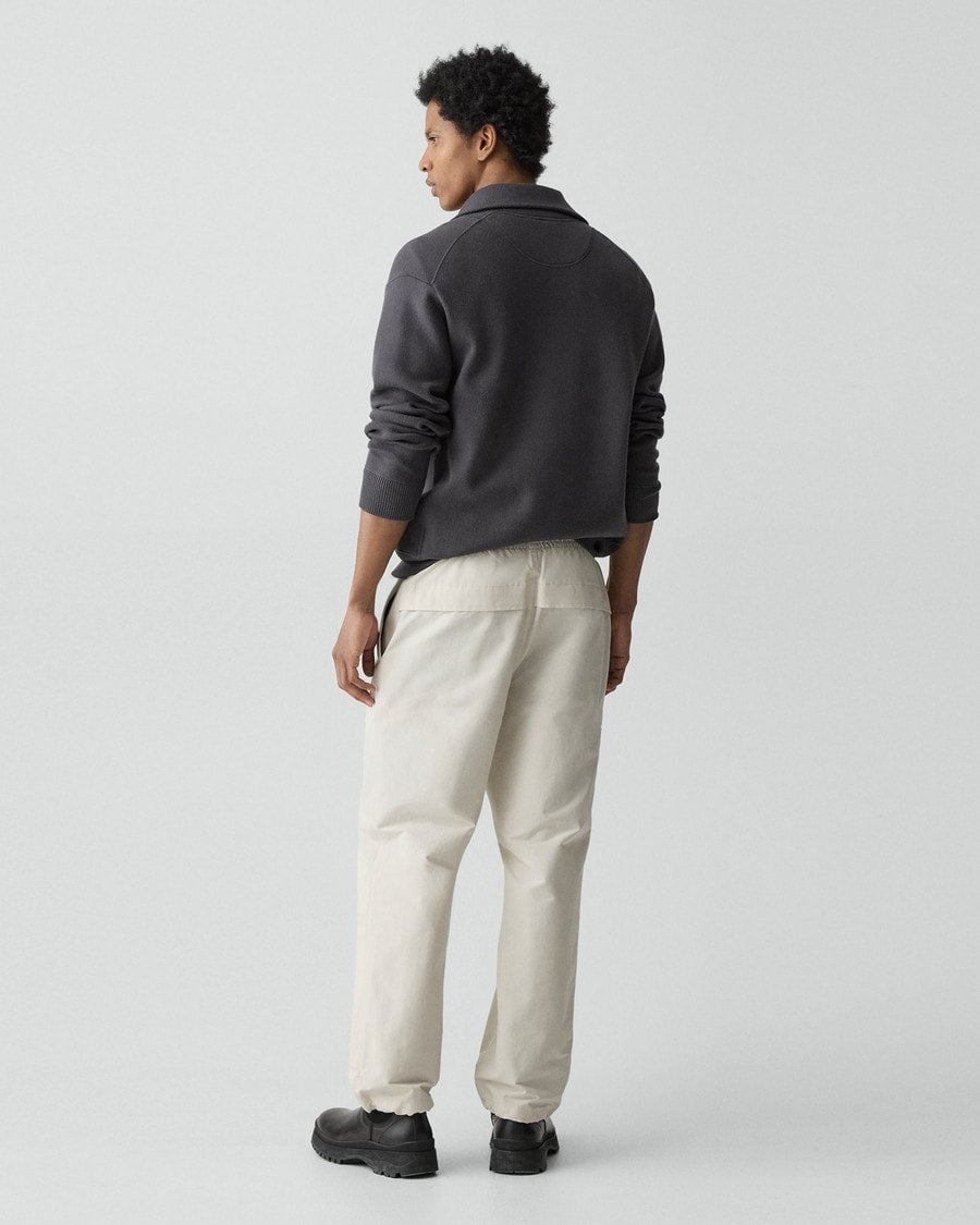 Drawstring Pull-On Pant in Organic Cotton-Blend