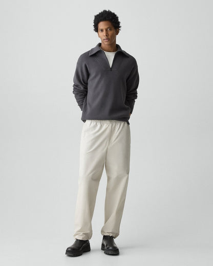 Drawstring Pull-On Pant in Organic Cotton-Blend