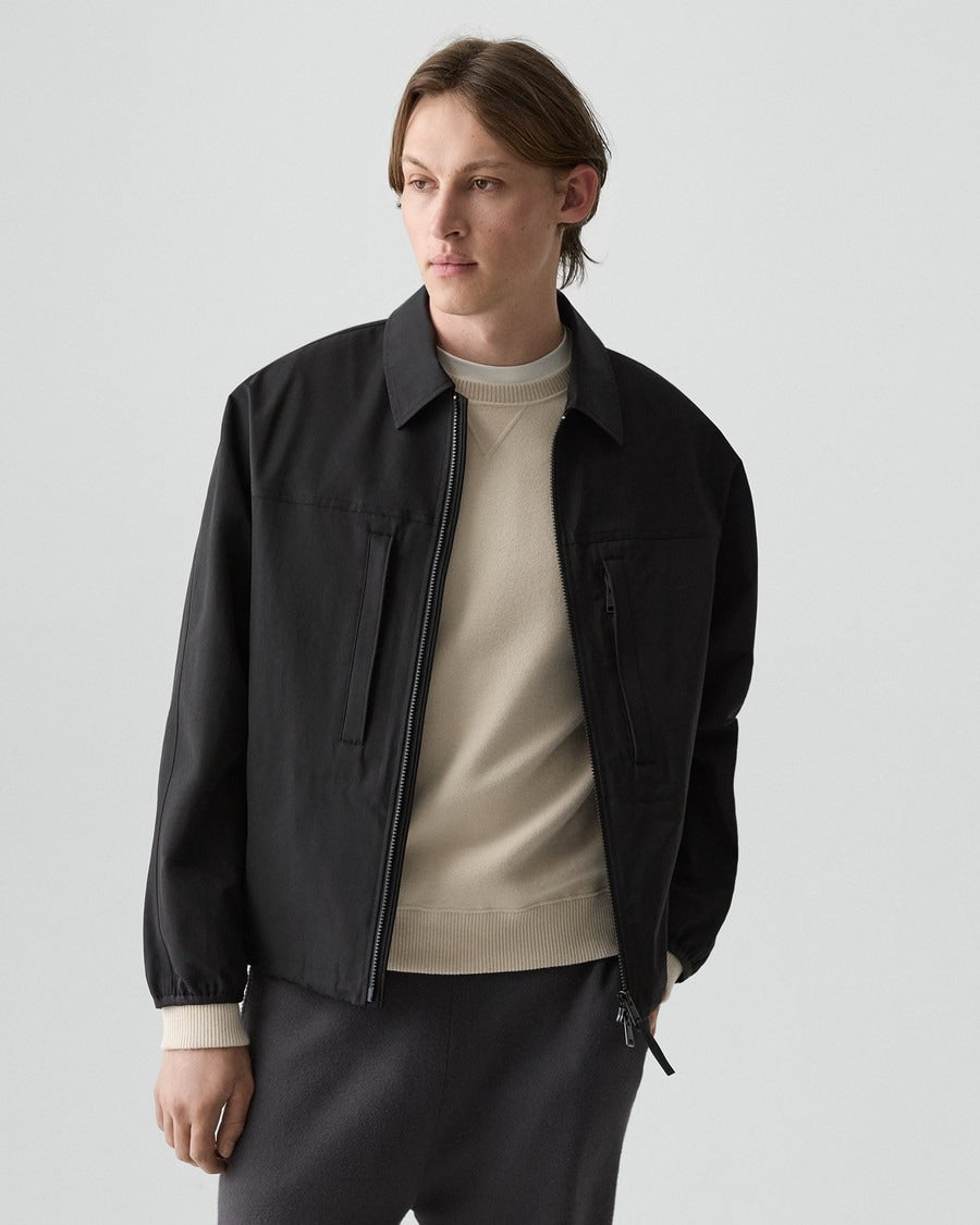 Zip Jacket in Organic Cotton-Blend