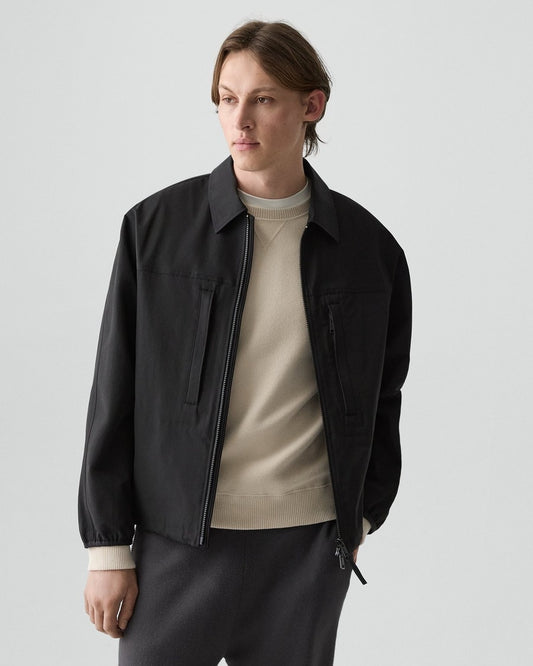 Zip Jacket in Organic Cotton-Blend