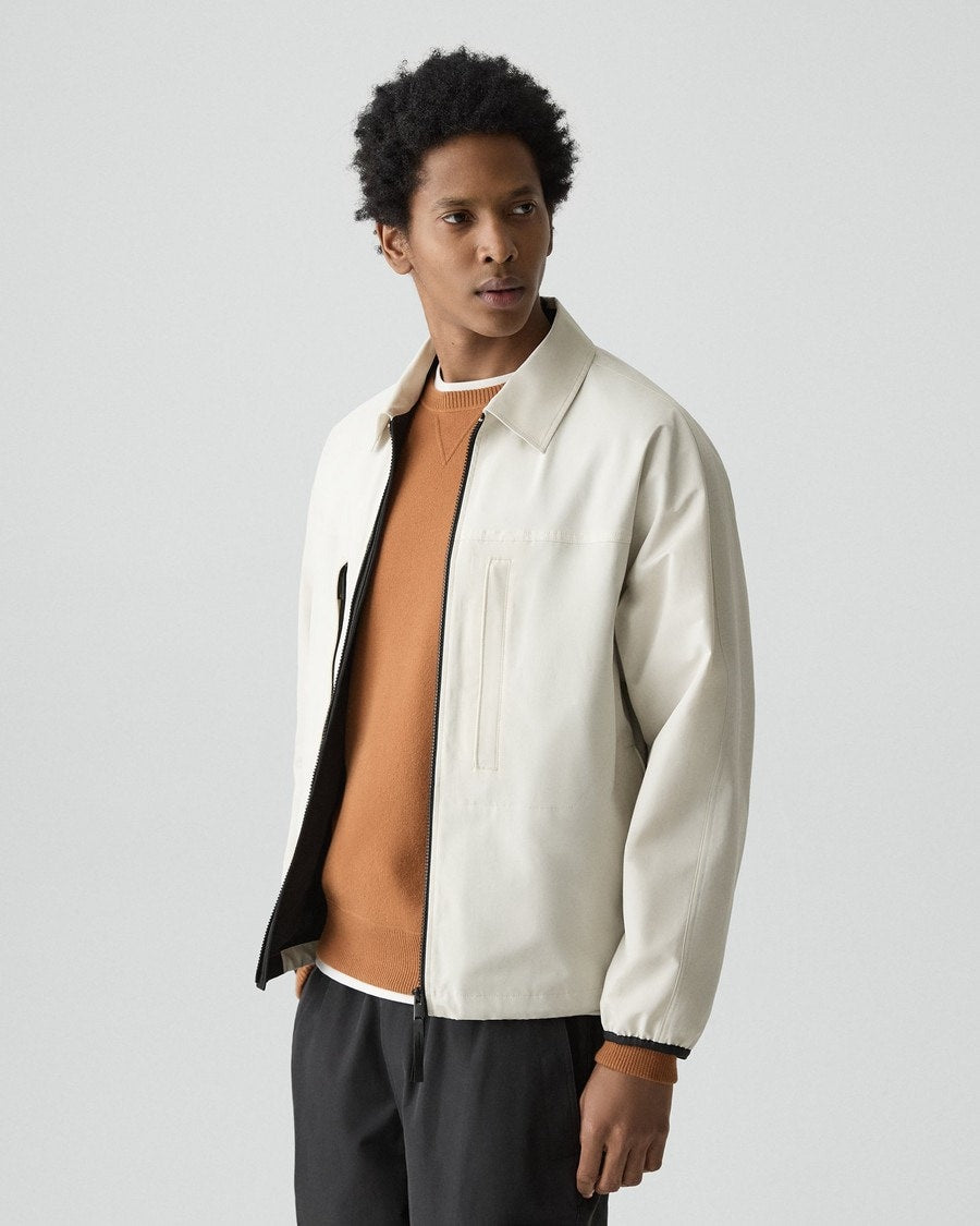 Zip Jacket in Organic Cotton-Blend